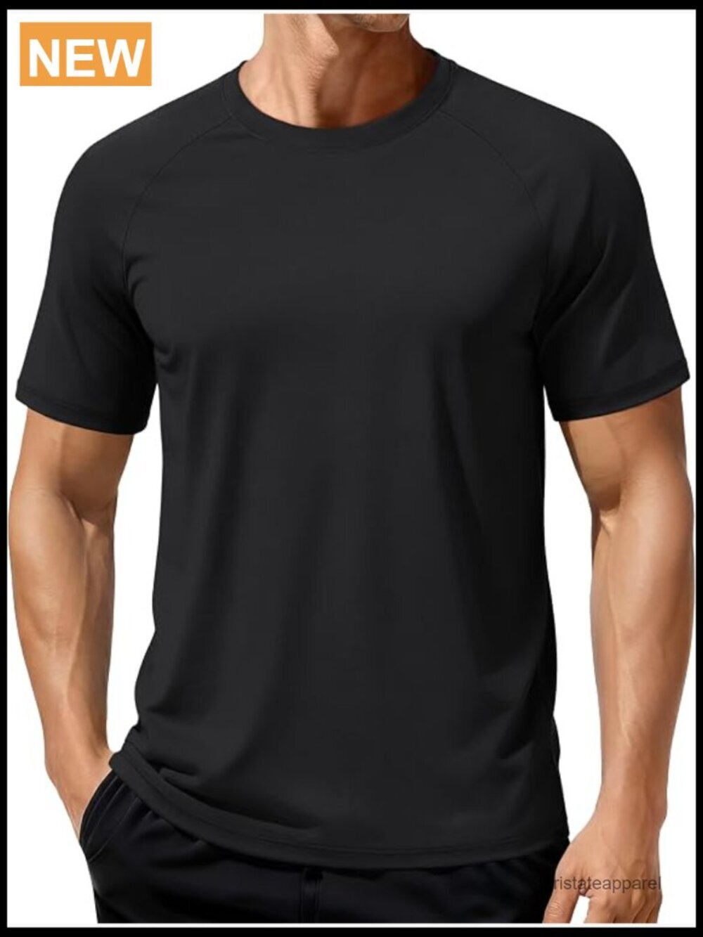Men's UPF 80+ Moisture Wicking Quick Dry Athletic T-Shirt